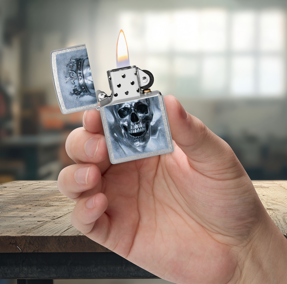 Zippo Metallic Skull