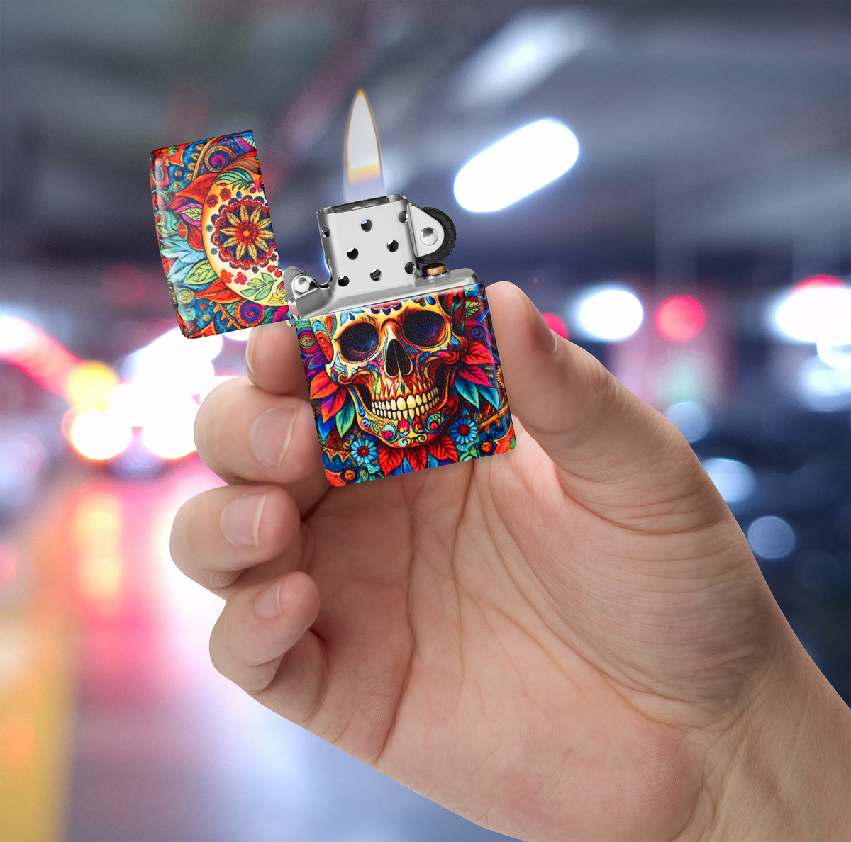 Zippo Colorful Skull