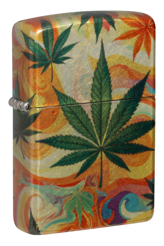 Zippo Psychedelic Leaves