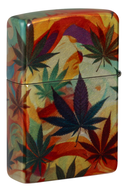 Zippo Psychedelic Leaves