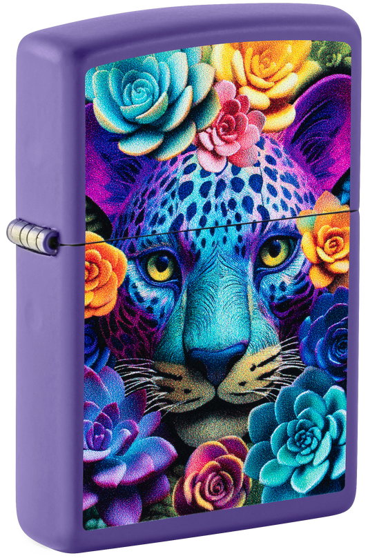 Zippo Floral Leopard
