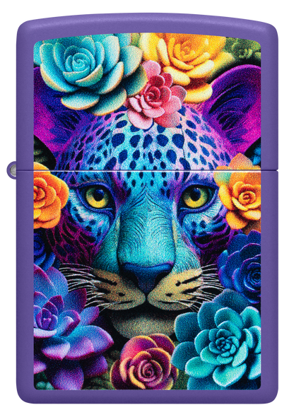 Zippo Floral Leopard