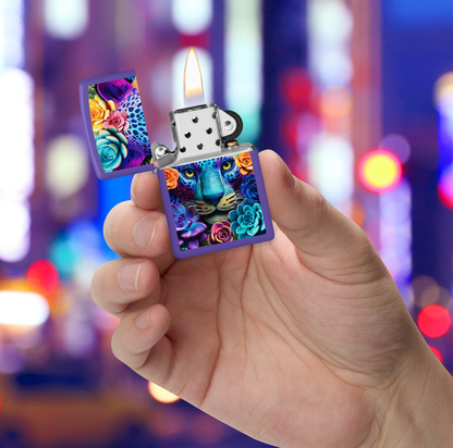 Zippo Floral Leopard