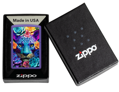 Zippo Floral Leopard