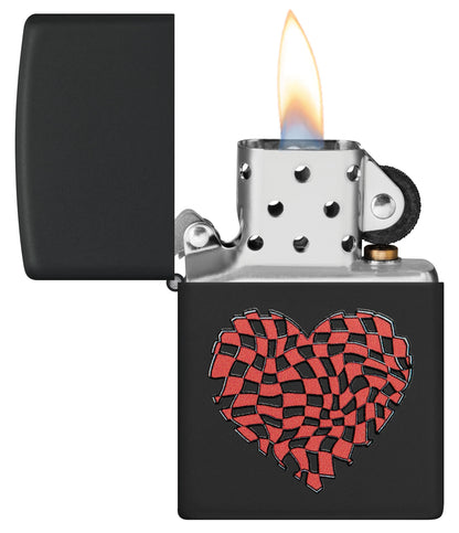 Zippo Coeur à carreaux (48719)