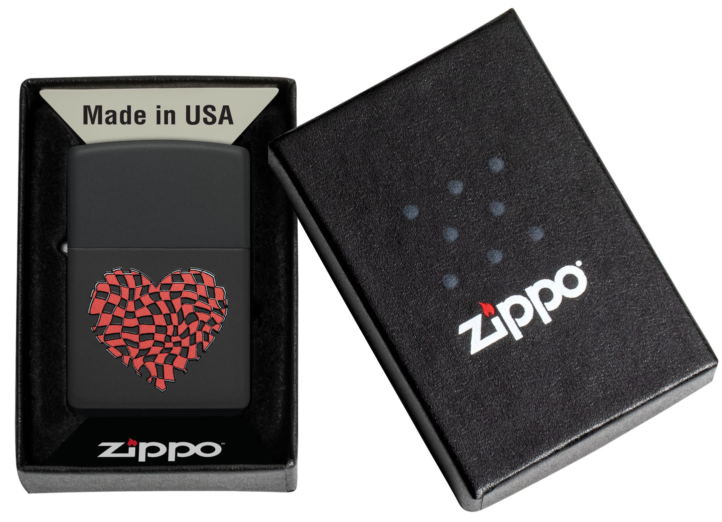 Zippo Coeur à carreaux (48719)