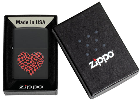 Zippo Checkered Heart (48719)