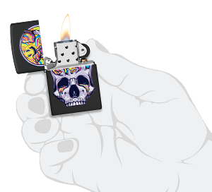 Zippo 218 Motif Crâne et Lune (48737)