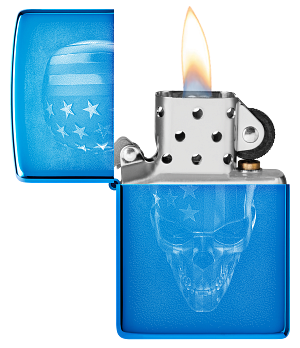 Zippo Motif tête de mort américaine 20446 (48739)