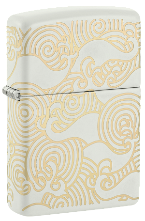 Zippo Waves Design (Blanc Mat 360) (48909)