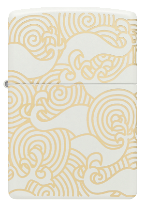 Zippo Waves Design (White Matte 360) (48909)