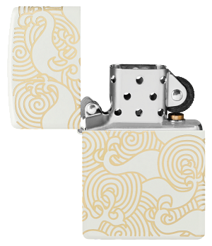 Zippo Waves Design (White Matte 360) (48909)