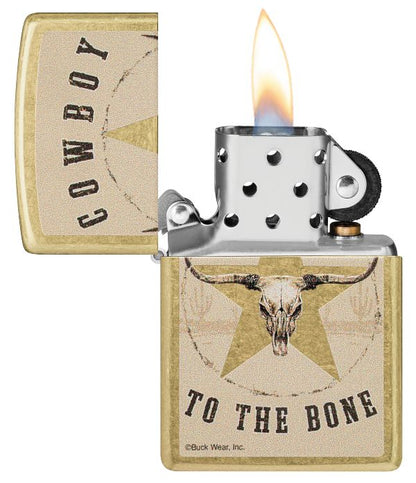 Zippo Buck Wear Cowboy Design