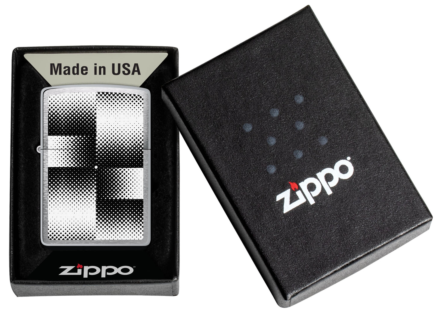 Zippo Damier noir et blanc (200-110656)