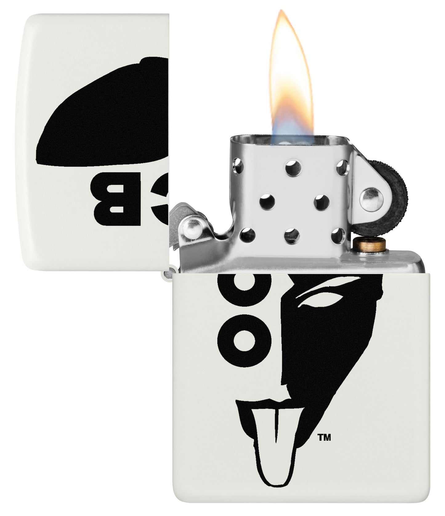 Zippo OCB Reg Blanc Mat Demi-Face (214-109225)