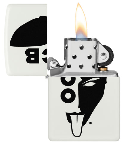 Zippo OCB Reg Blanc Mat Demi-Face (214-109225)