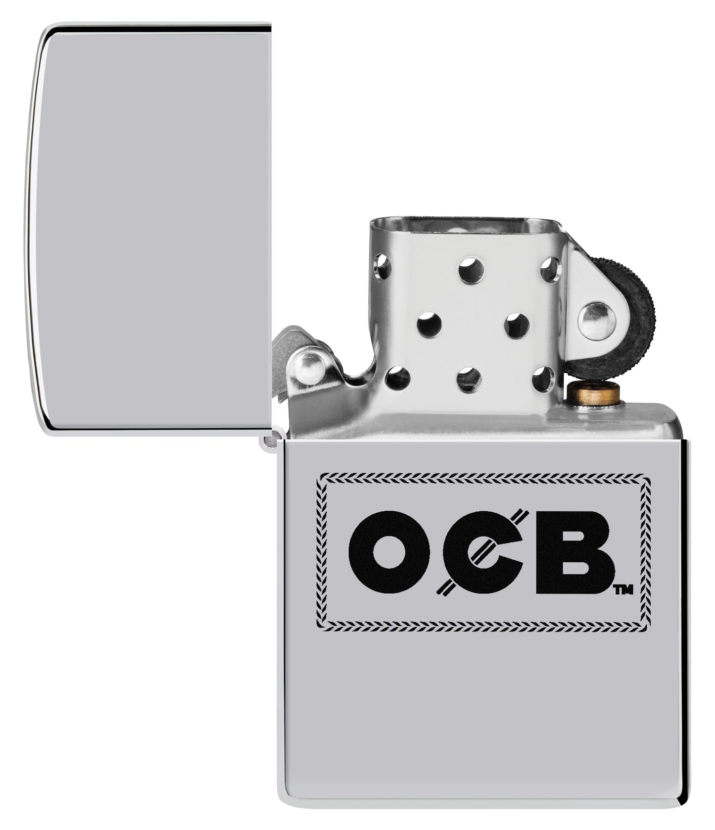 Zippo OCB Reg High Polish Chrome Cross Stitch (250-109227)