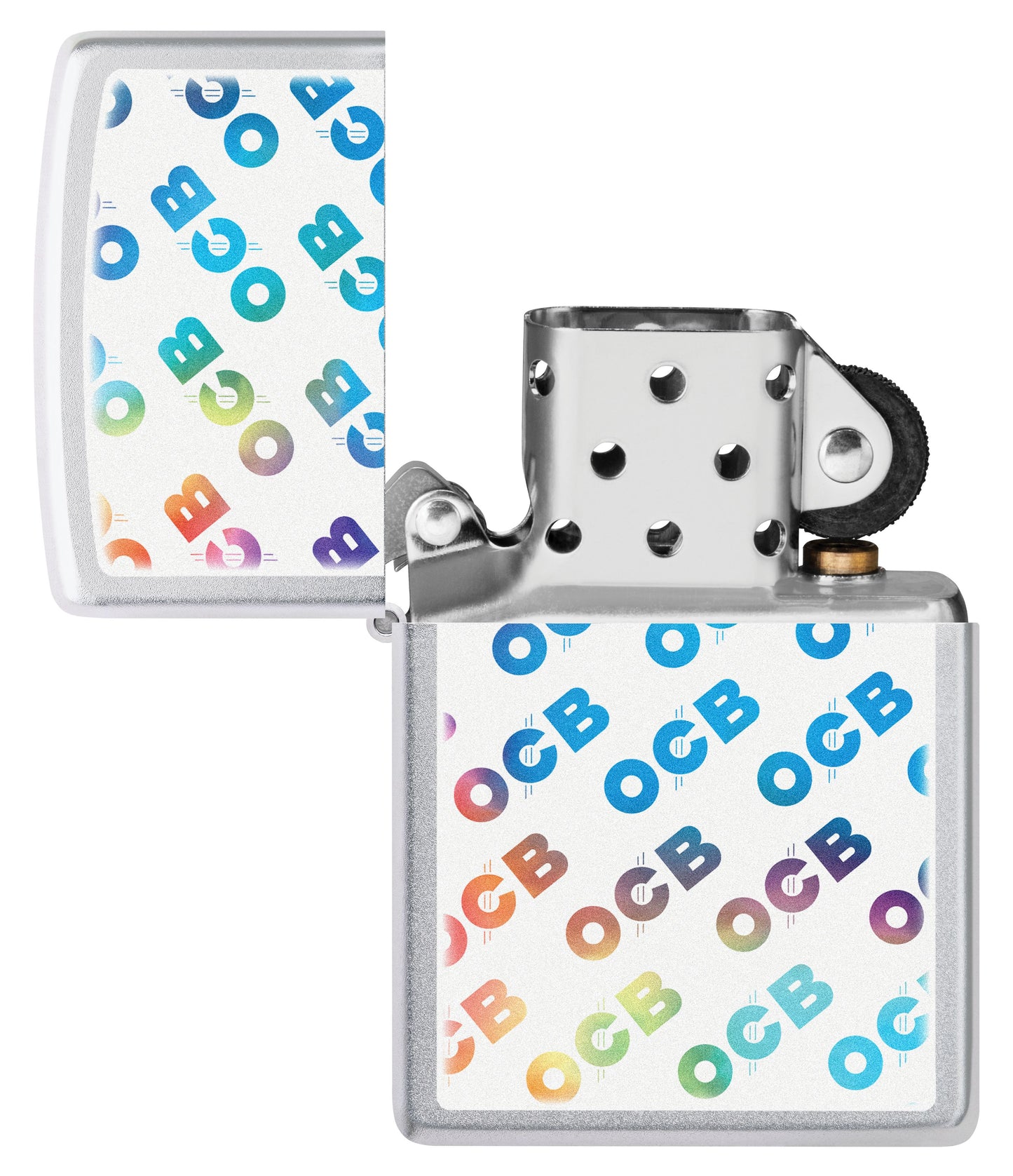 Zippo OCB Reg Chrome satiné arc-en-ciel (205-110381)