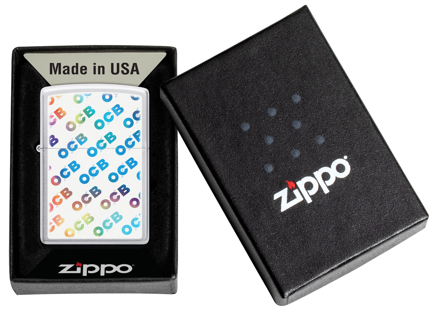 Zippo OCB Reg Satin Chrome Rainbow (205-110381)