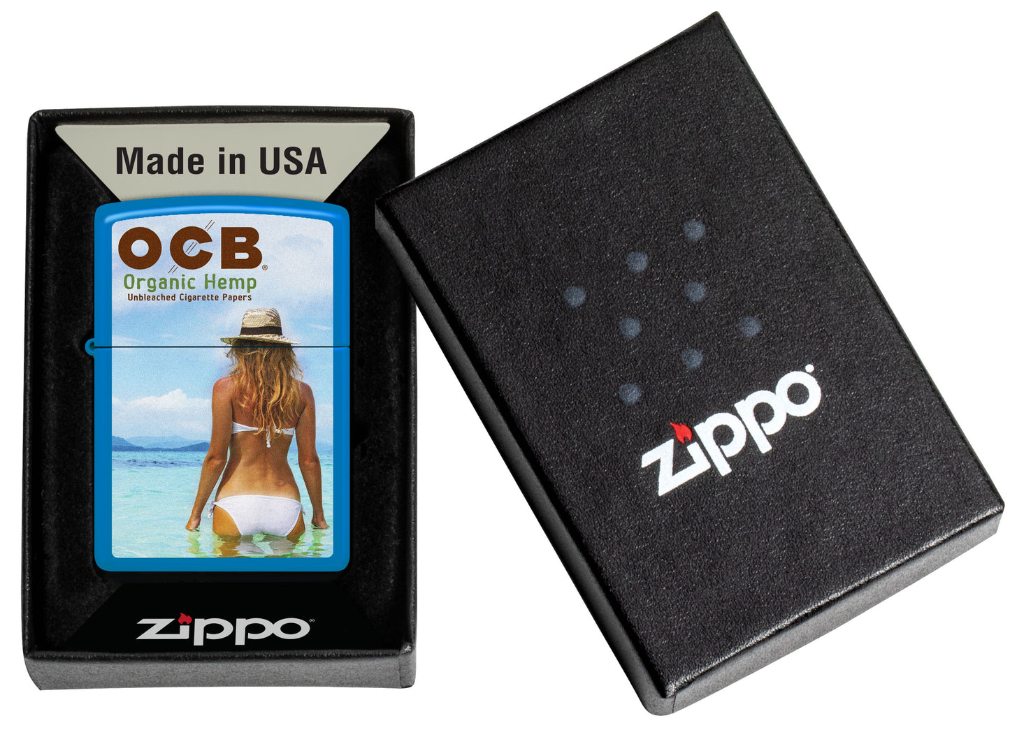 Zippo OCB Reg Bleu ciel mat Beach Art (48628-110385)