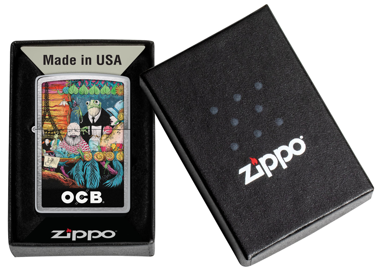 Zippo OCB Reg Chrome Cafe Culture (200-110386)