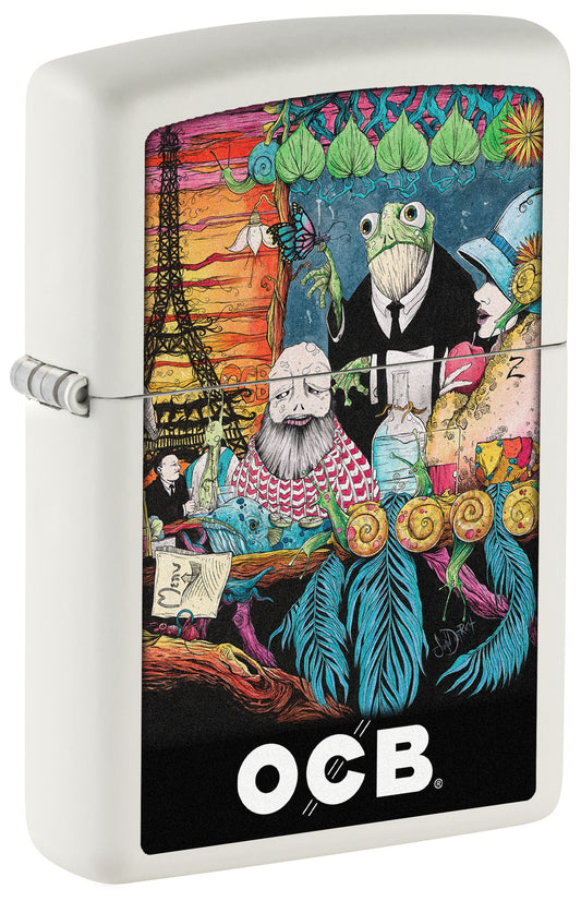 Zippo OCB Reg Blanc Mat Café Culture (214-110387)