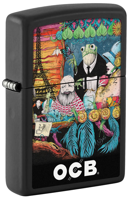 Zippo OCB Reg Noir Mat Café Culture (218-110388)