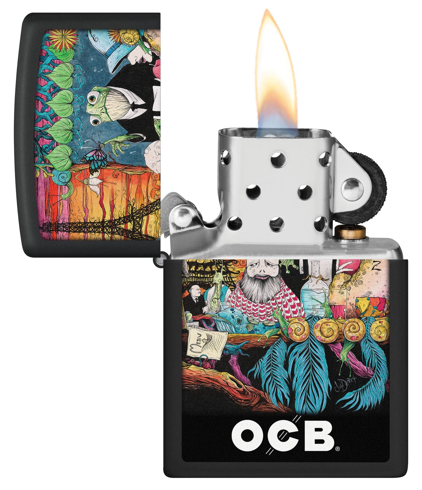 Zippo OCB Reg Noir Mat Café Culture (218-110388)