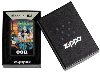 Zippo OCB Reg Noir Mat Café Culture (218-110388)