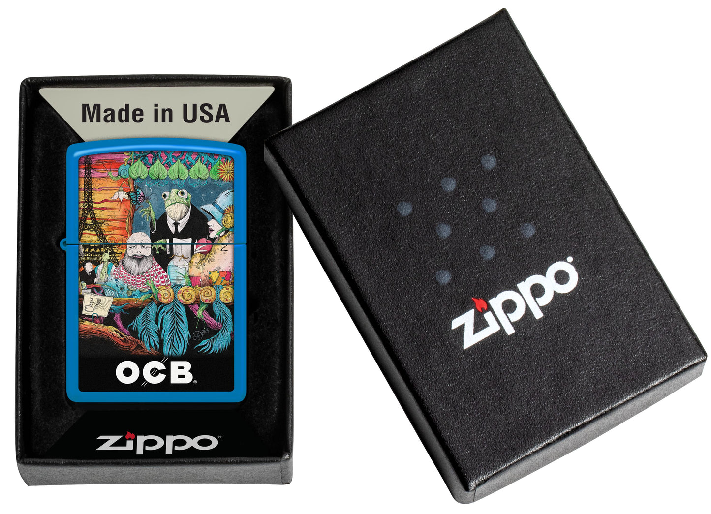 Zippo OCB Reg Bleu ciel mat Café Culture (48628-110389)