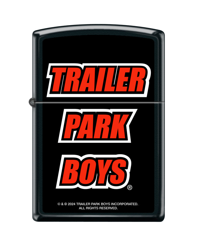 Zippo Trailer Park Boys Logo Noir Mat (218-114504)