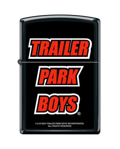 Zippo Trailer Park Boys Logo Black Matte  (218-114504)