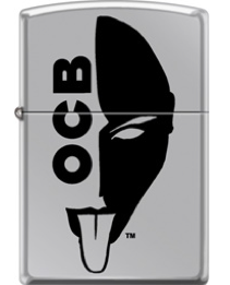 Zippo OCB Reg High Polish Chrome Half Face  (250-109226)