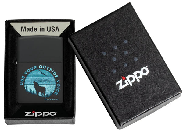 Zippo Buck Wear Outside Voice Design