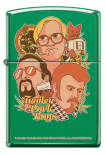 Zippo Trailer Park Boys Logo Green Matte (48269-114937)