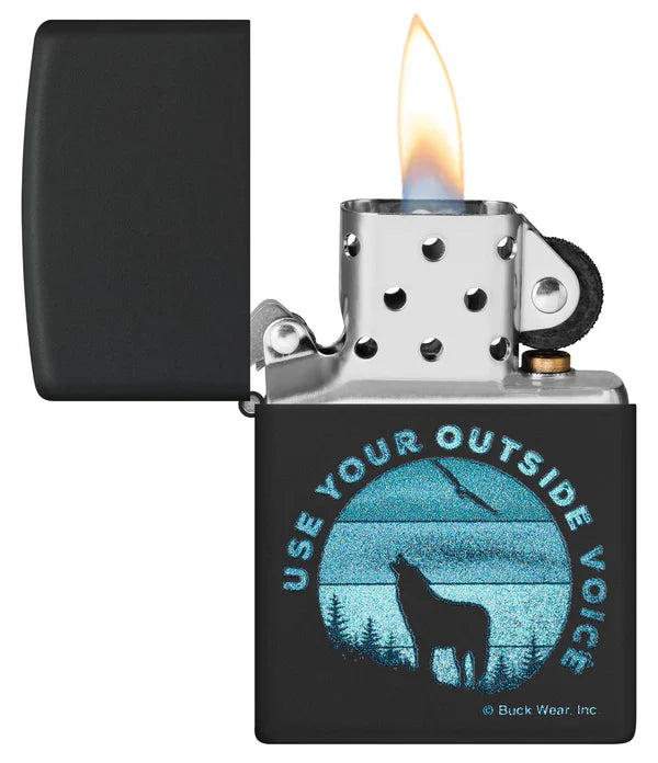 Zippo Buck Wear Outside Voice Design