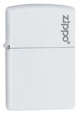 White Matte with Zippo logo freeshipping - Zippo.ca