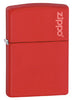 Red Matte with Zippo logo freeshipping - Zippo.ca