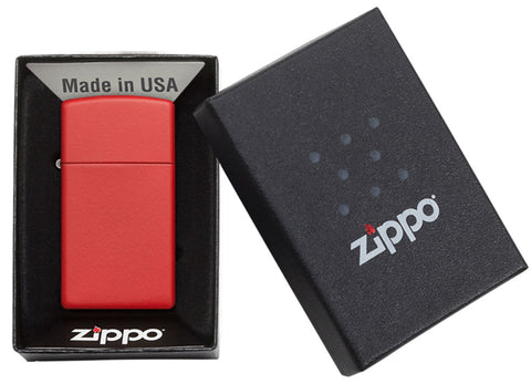 Slim® Red Matte freeshipping - Zippo.ca