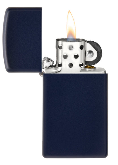 Slim® Navy Blue Matte freeshipping - Zippo.ca