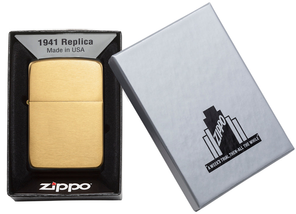 Brushed Brass 1941 Replica freeshipping - Zippo.ca