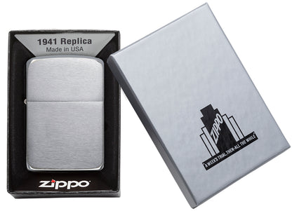 Brushed Chrome 1941 Replica freeshipping - Zippo.ca