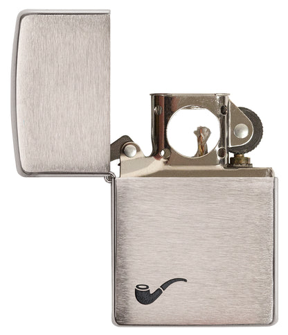 Brushed Chrome Pipe Lighter freeshipping - Zippo.ca