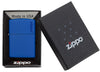 Royal Blue Matte with Zippo logo freeshipping - Zippo.ca
