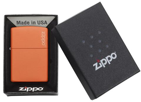 Orange Matte with Zippo logo freeshipping - Zippo.ca