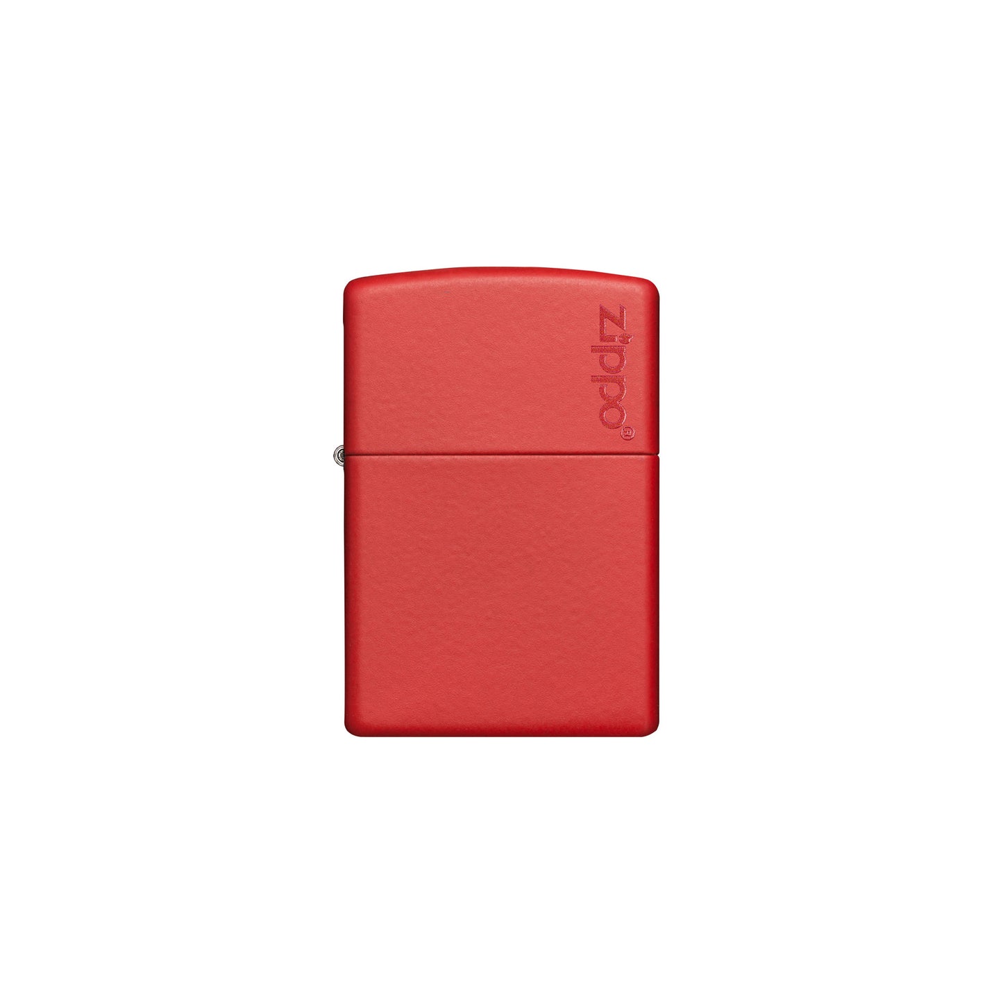 Rouge mat avec logo Zippo