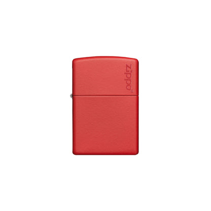 Rouge mat avec logo Zippo