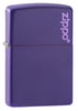Classic Purple Matte Zippo Logo freeshipping - Zippo.ca