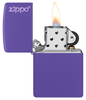Zippo Purple Matte with Zippo logo