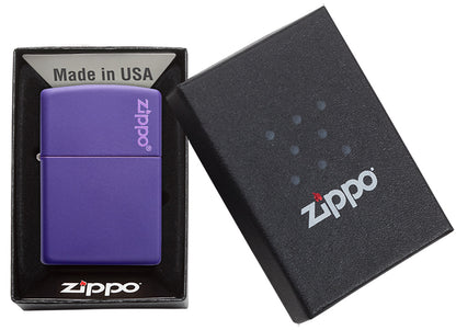 Classic Purple Matte Zippo Logo freeshipping - Zippo.ca